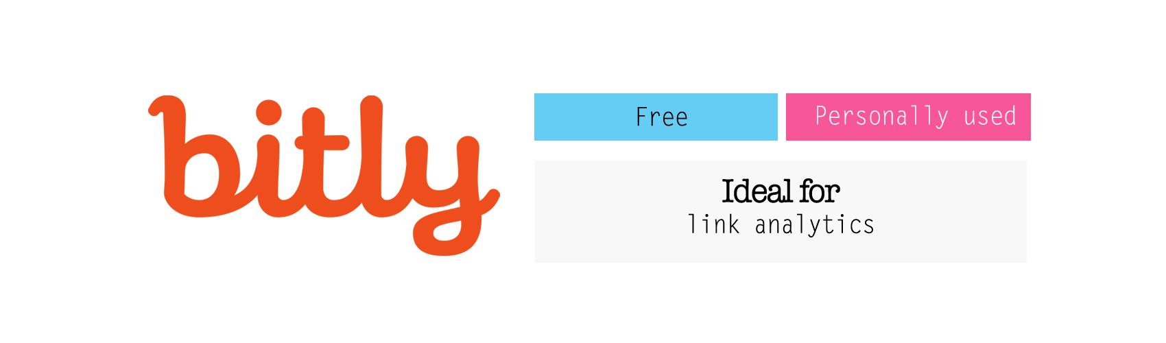 Bitly for link analytics